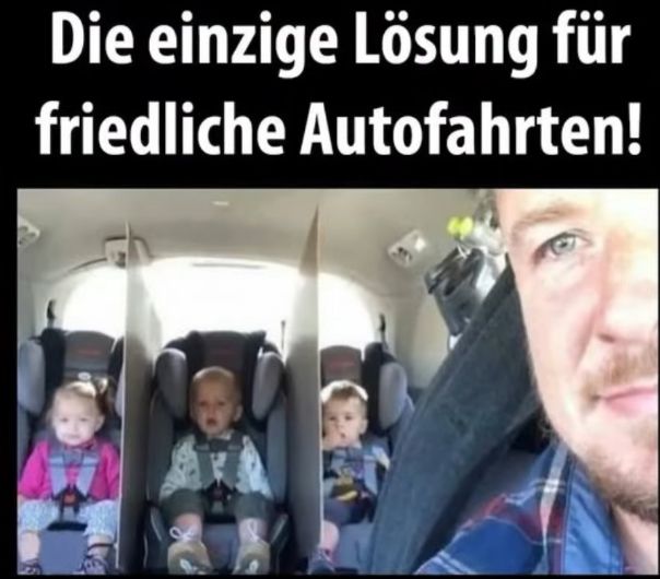 Die einzige Lösung für
friedliche Autofahrten!