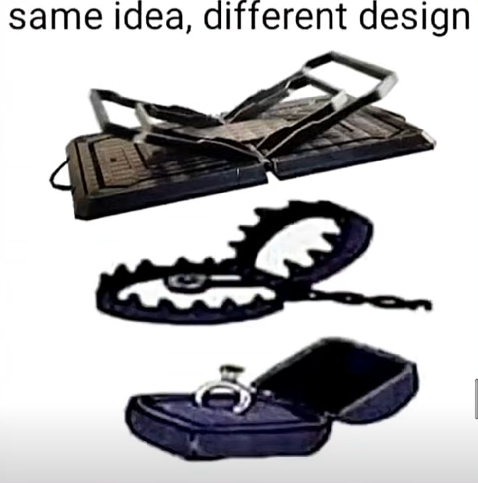 same idea, different design